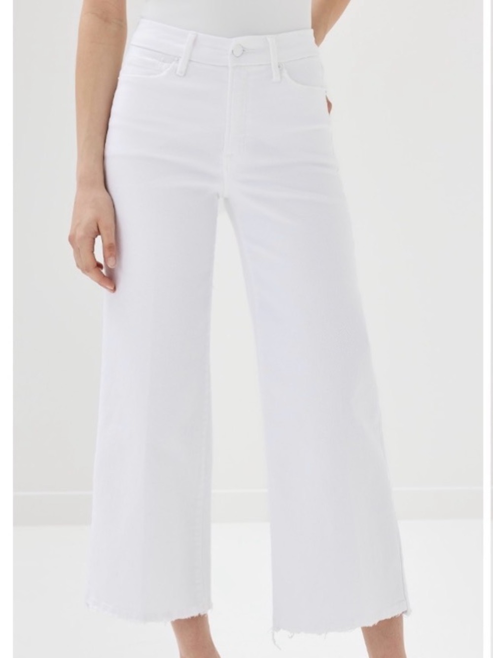NWT Good American Good Waist Palazzo Cropped Jeans 10